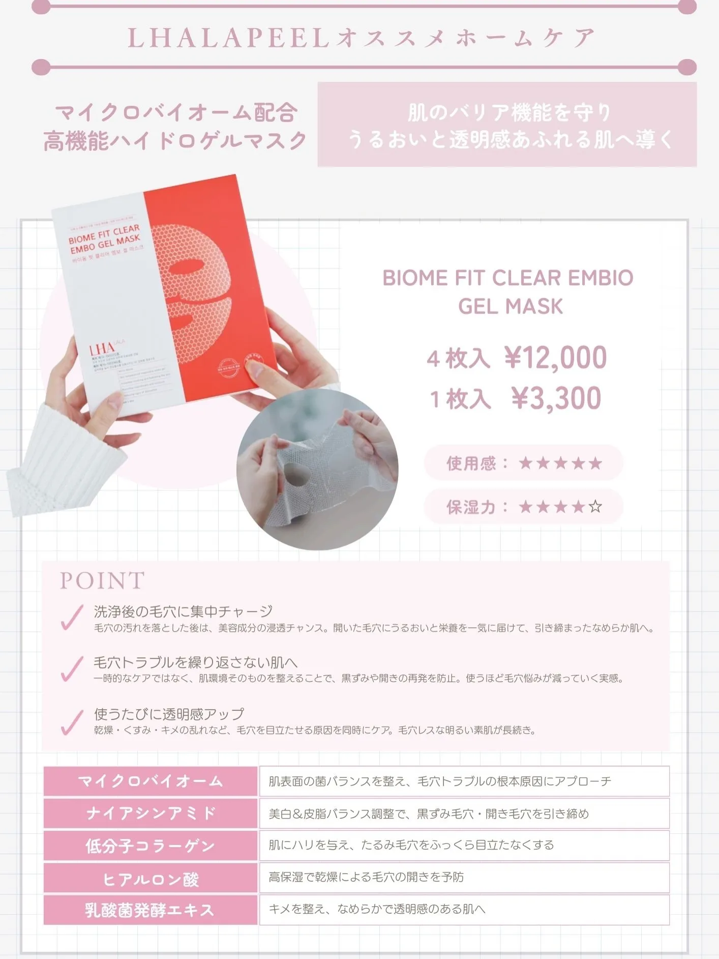 ✨ララピールの《お仕上げマスク》✨